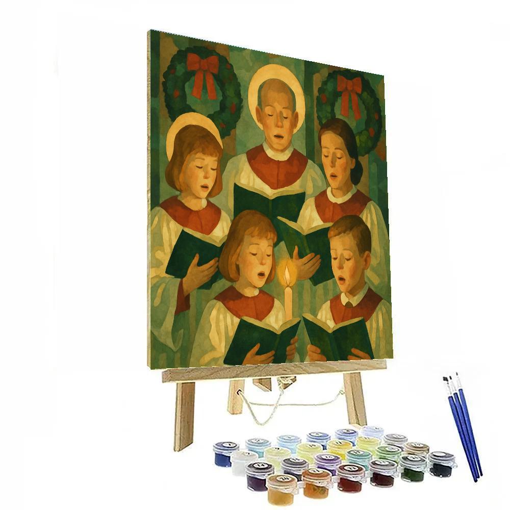 Noel Night Choir Numbered painting kits
