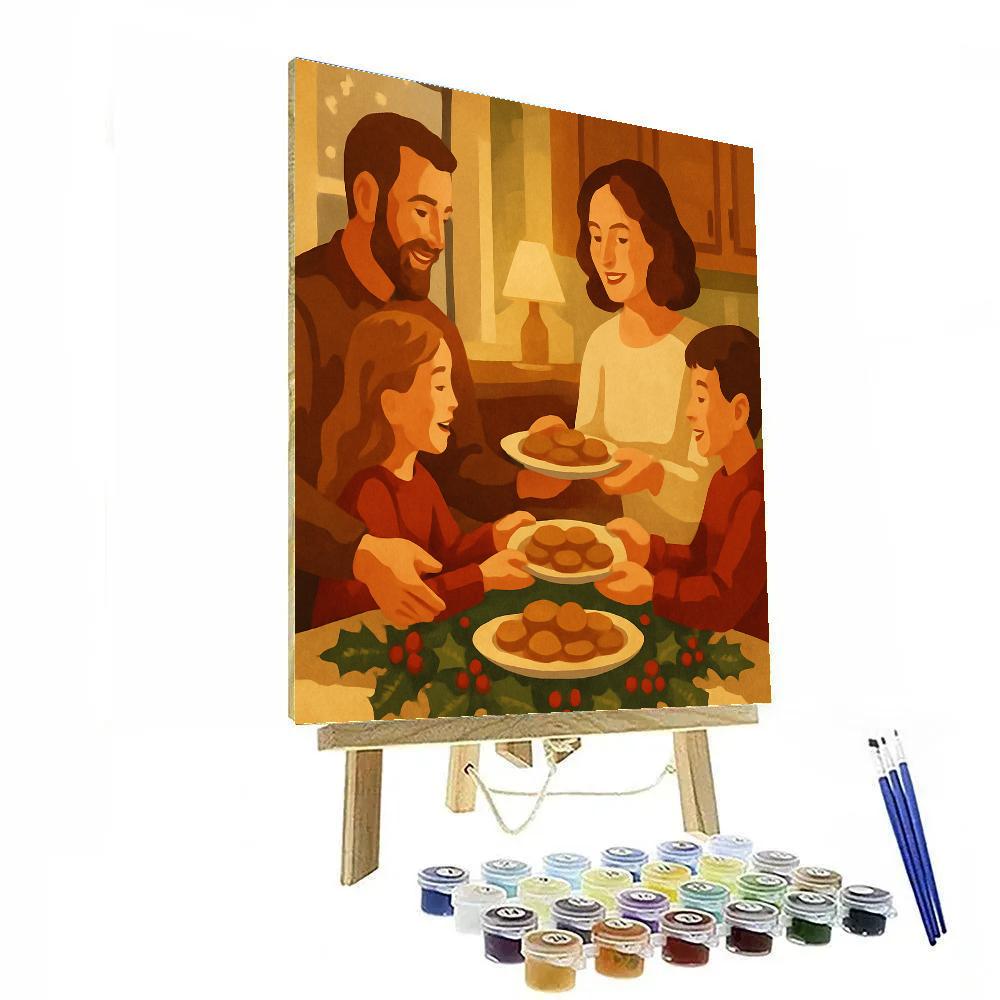 Cookie Plate Exchange Painting by numbers kit