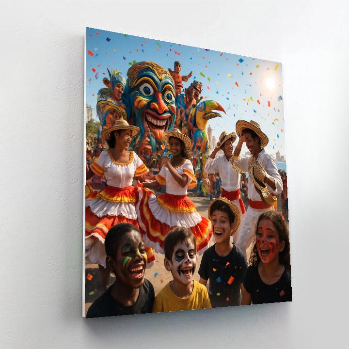 Carnivale Barranquilla Street Spectacle Paint by numbers art