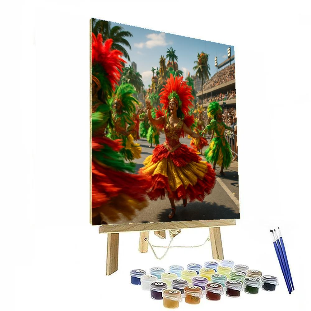 Carnival Samba Parade In Rio De Janeiro paint by numbers
