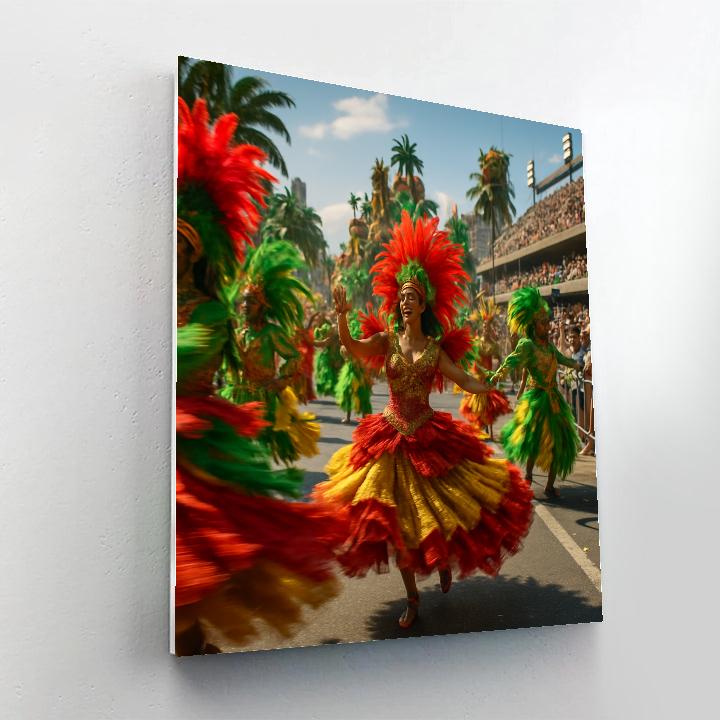 Carnival Samba Parade In Rio De Janeiro paint by numbers