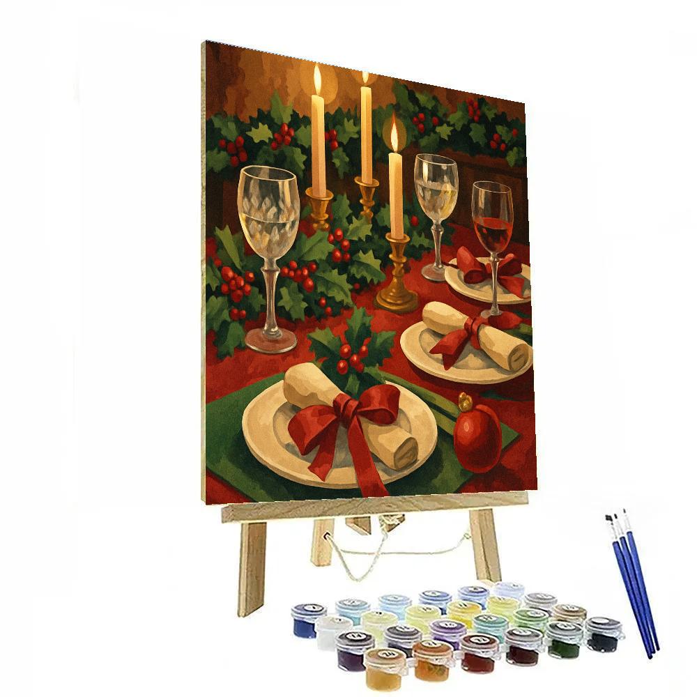 Golden Garland Feast paint by color