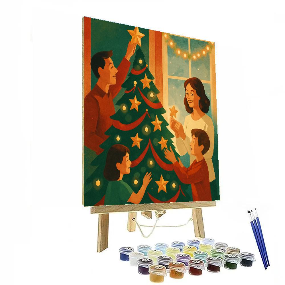 Twinkling Tree Trimmers painting number kit