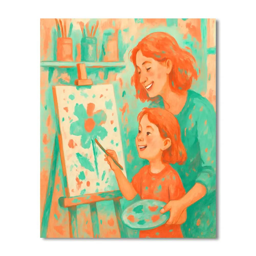 Art Class Together DIY paint by numbers