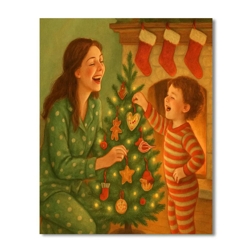 Pajama Tree Decorating Paint by numbers kits