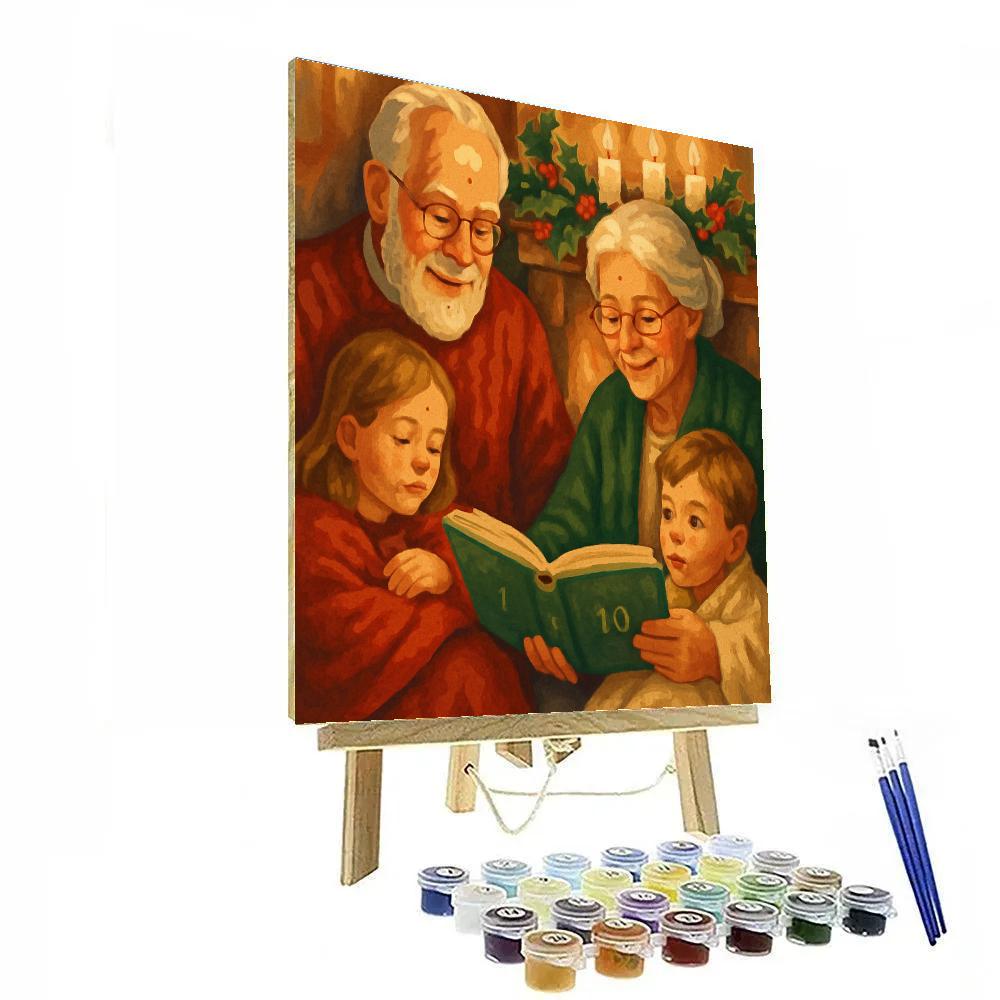 Holiday Hearthside Storytime paint by numbers