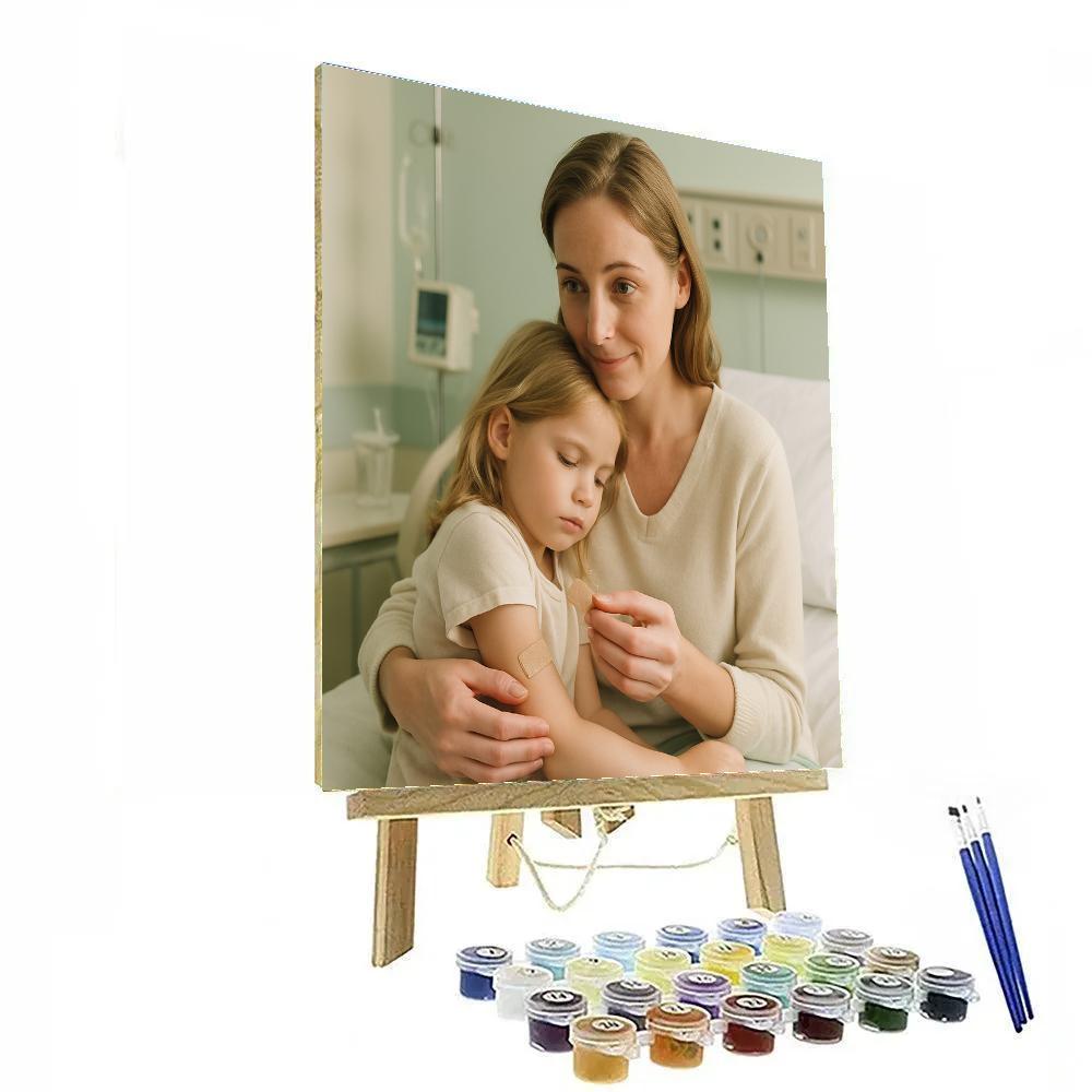 Hospital Visit Healing Hug Painting by numbers kit