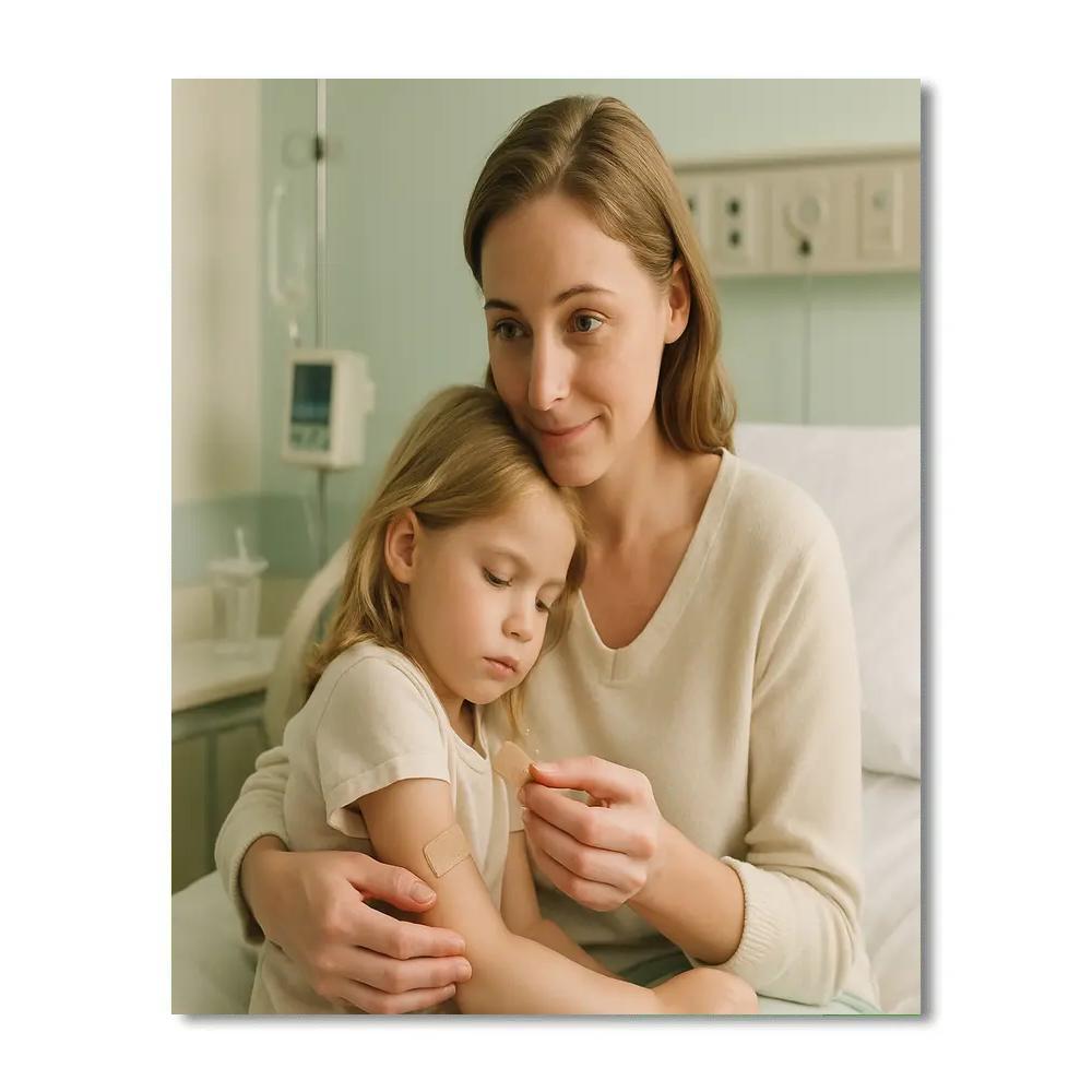 Hospital Visit Healing Hug Painting by numbers kit