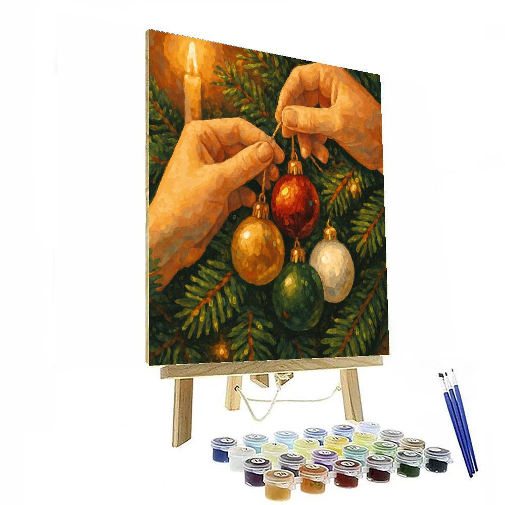 Ornaments Aglow Painting by numbers kit
