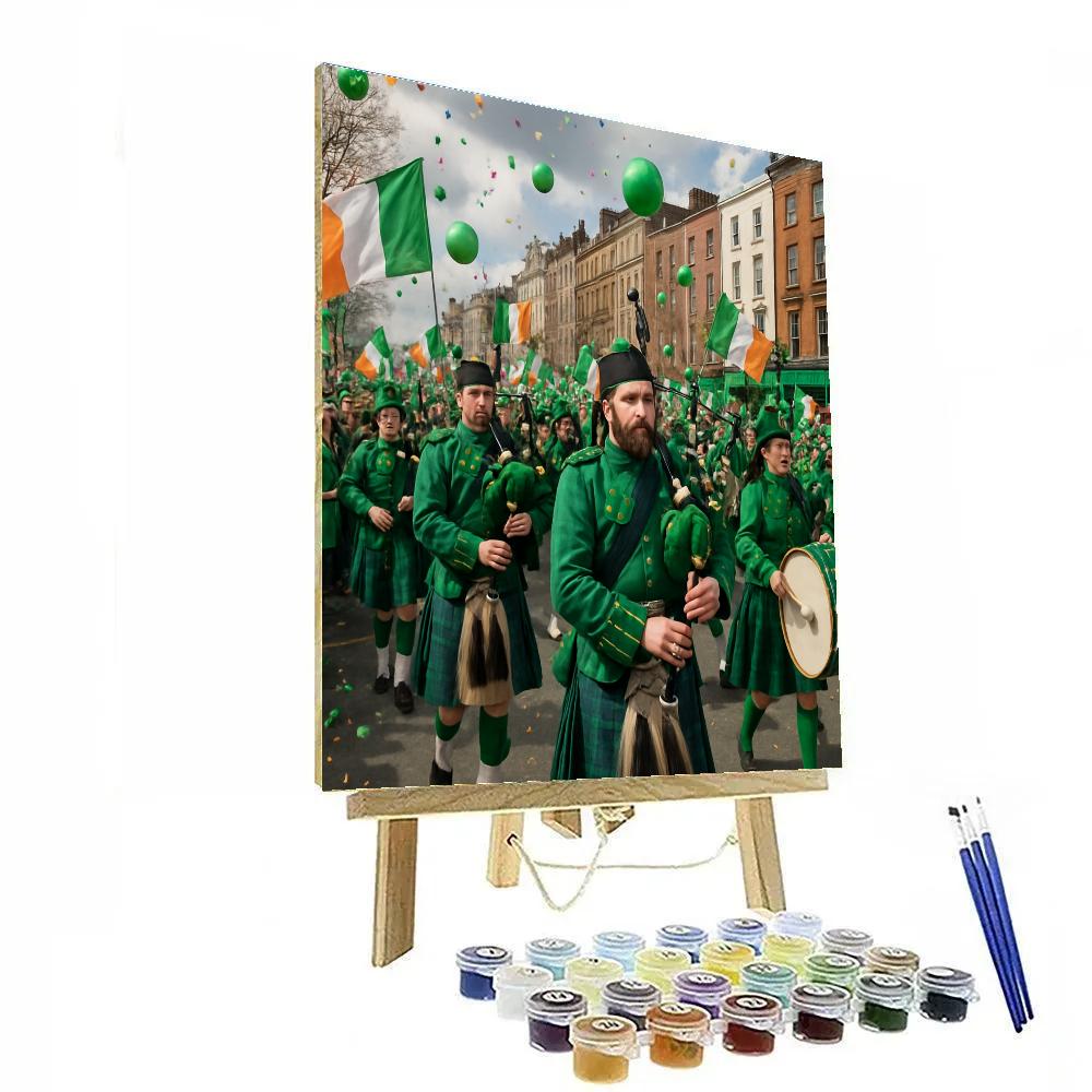 St Patrick’s Day Parade In Dublin City painting number kit