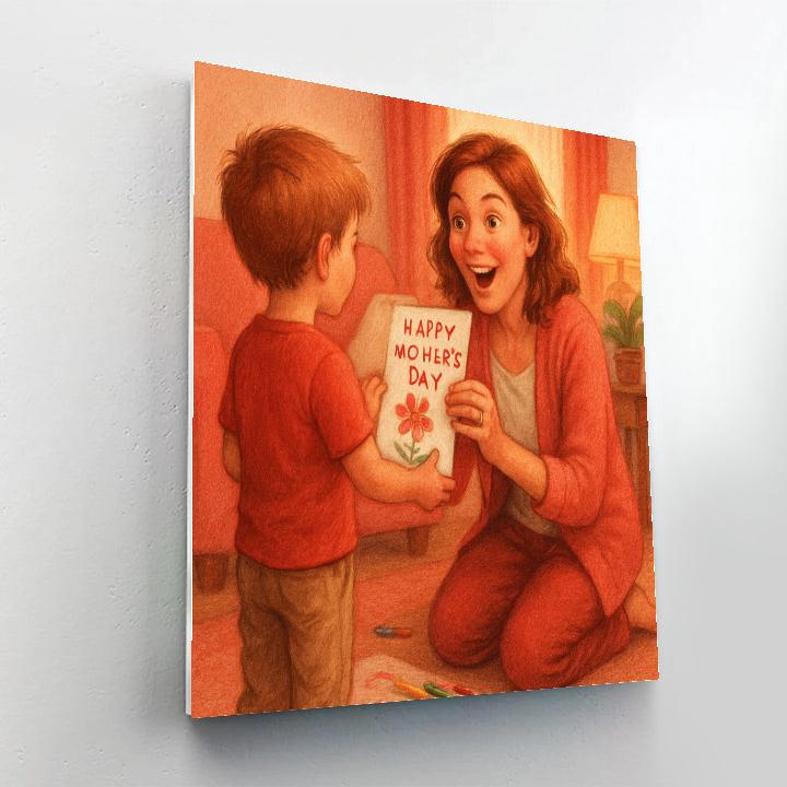 Handmade Gift Of Love Number painting