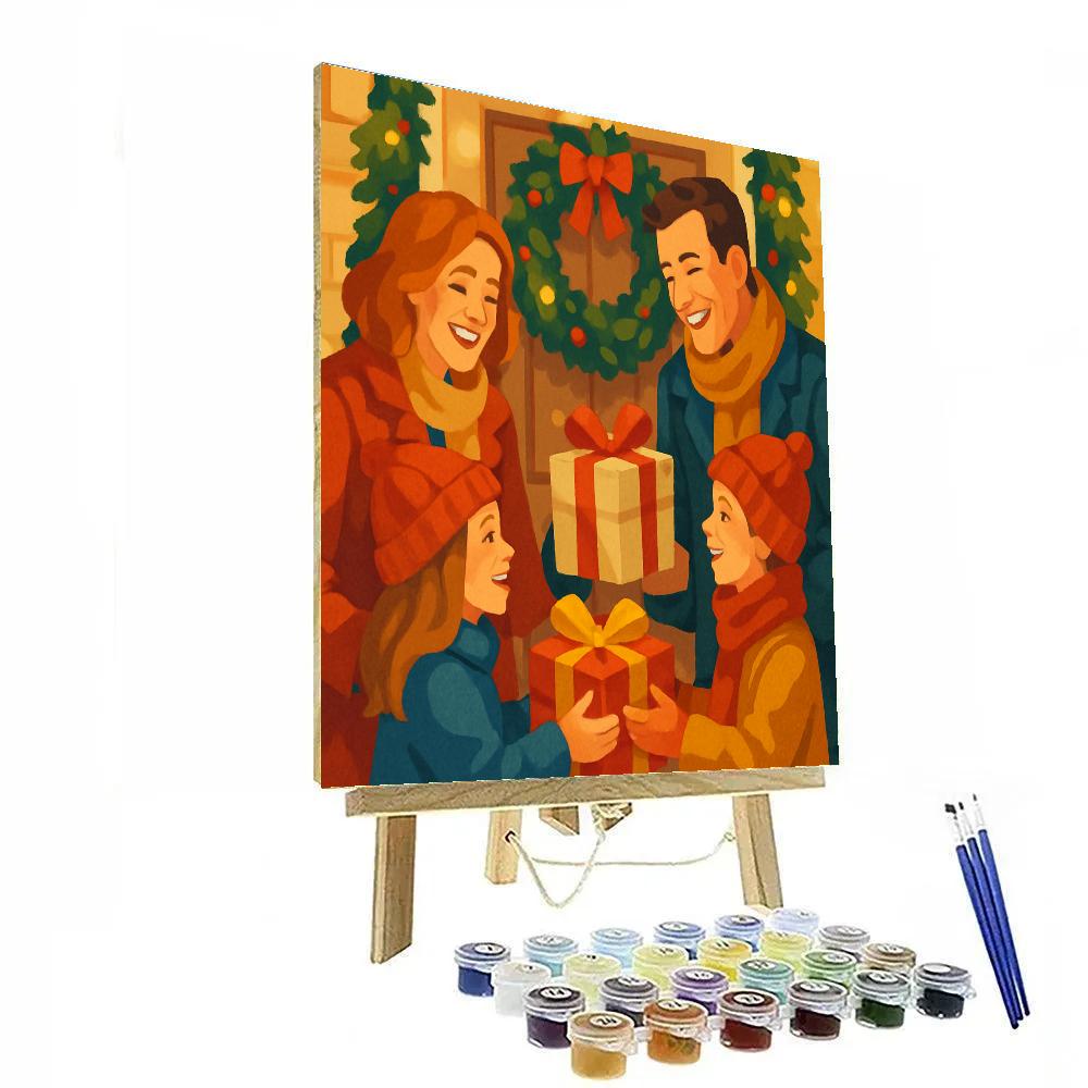 Ribbon Wrapped Reunion Numbered painting kits