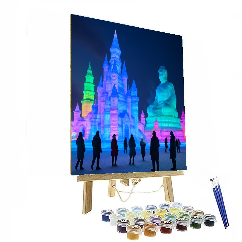 Harbin Ice And Snow Festival Sculpture Display Paint by numbers kits