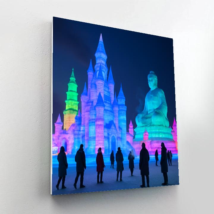 Harbin Ice And Snow Festival Sculpture Display Paint by numbers kits