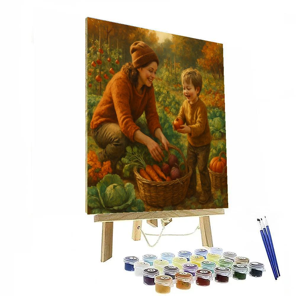 Shared Garden Harvest Moments paint by numbers