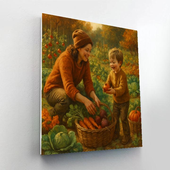 Shared Garden Harvest Moments paint by numbers