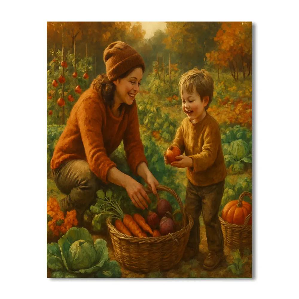 Shared Garden Harvest Moments paint by numbers