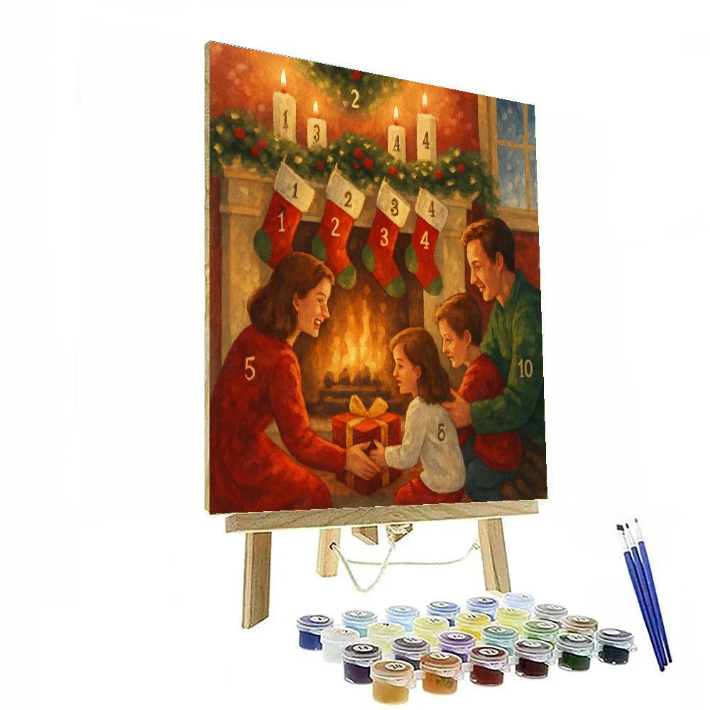 Midnight Stockings Numbered painting kits