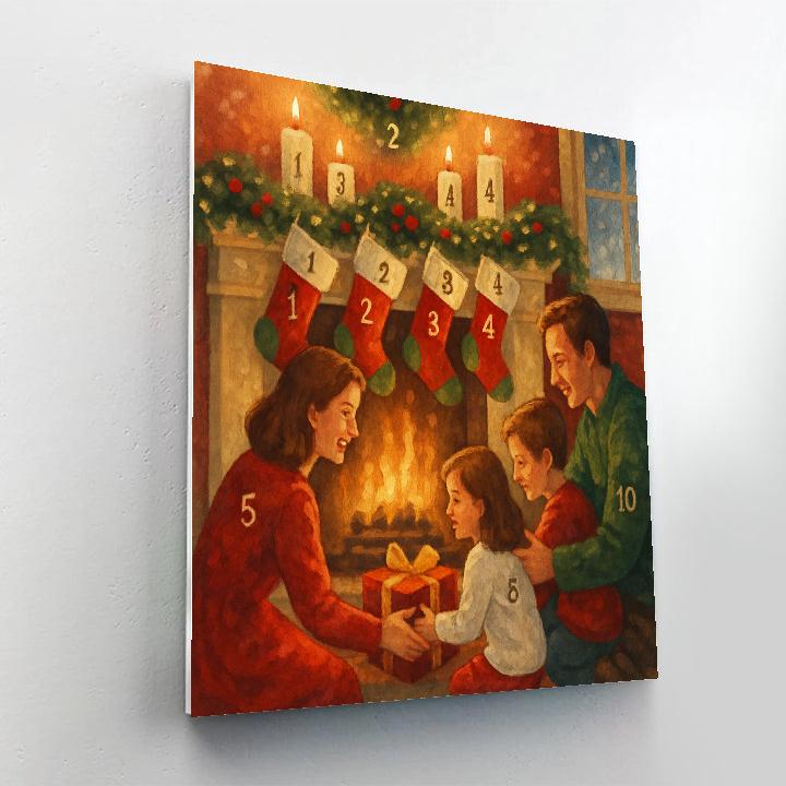 Midnight Stockings Numbered painting kits