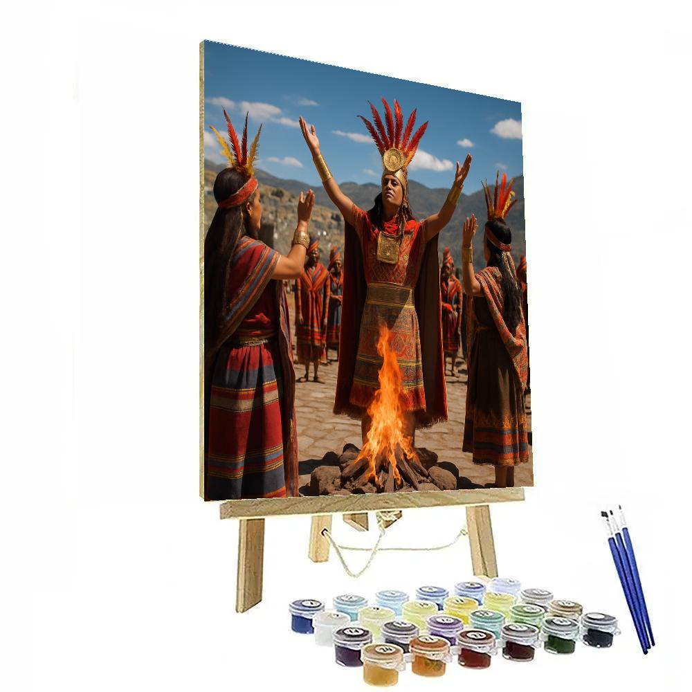 Inti Raymi Cusco Ceremony Painting by numbers kit