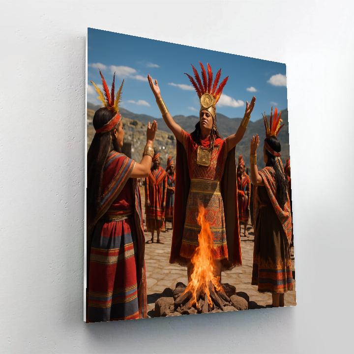 Inti Raymi Cusco Ceremony Painting by numbers kit