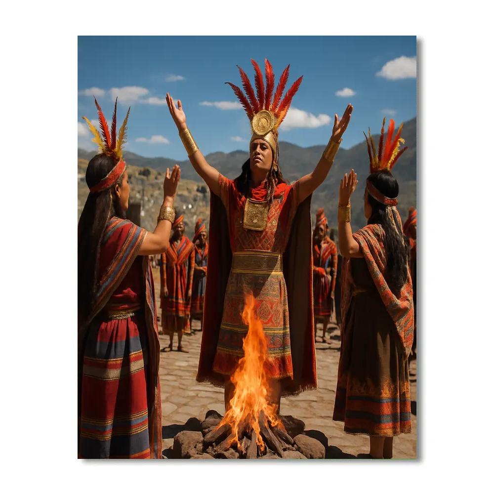 Inti Raymi Cusco Ceremony Painting by numbers kit