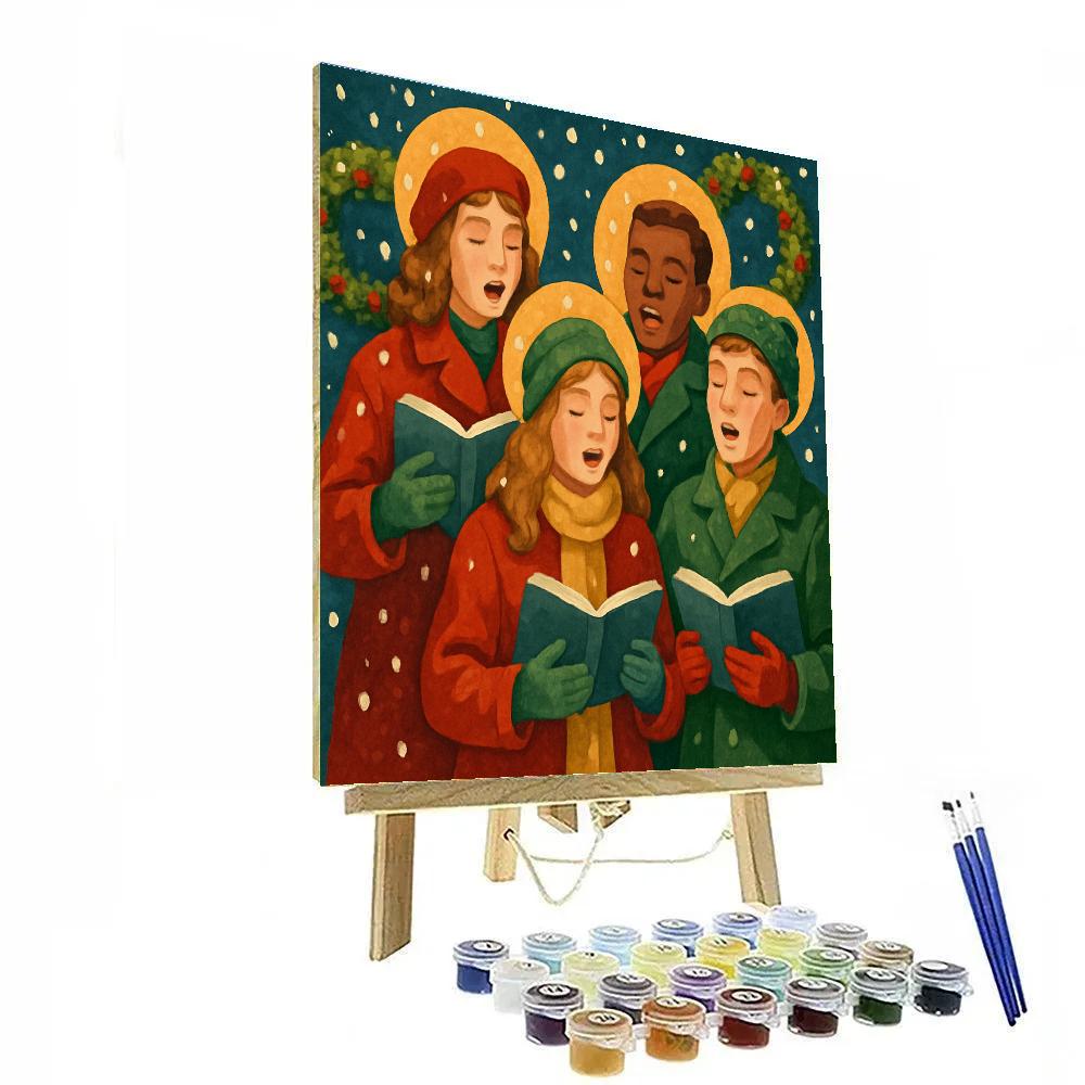 Snowflake Choir Numbered painting kits