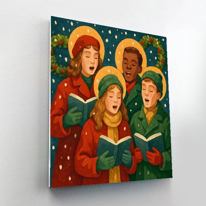 Snowflake Choir Numbered painting kits