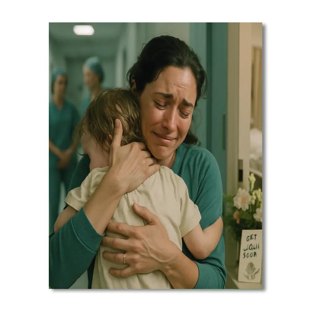 Hospital Reunion Relief Paint by numbers art