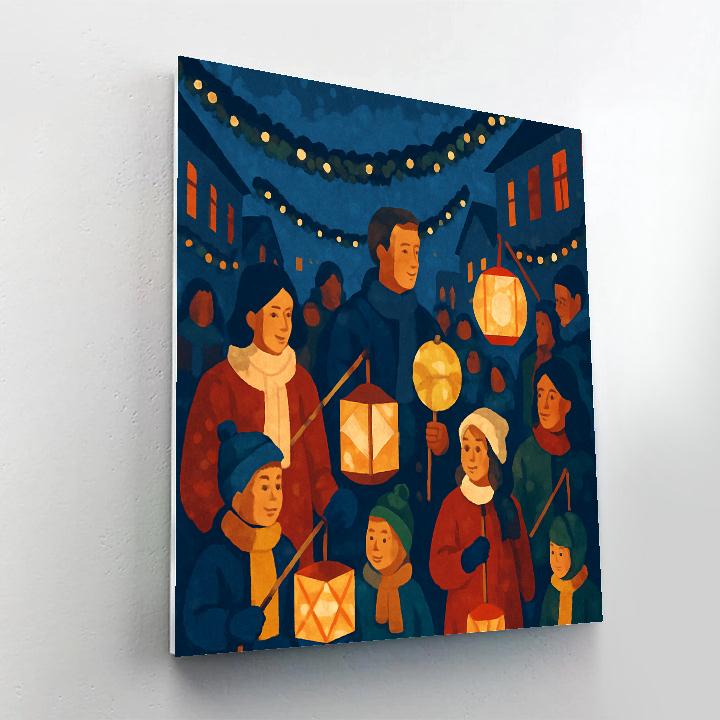 Lantern Parade paint by number