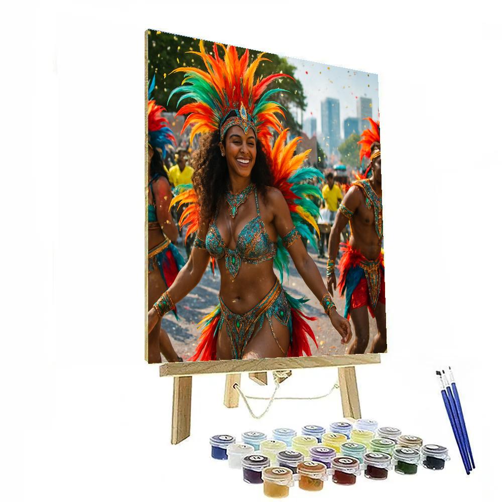 Trinidad Carnival Panorama Paint by numbers kits