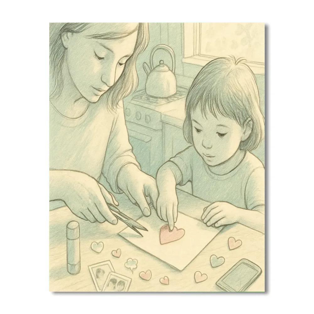 Quiet Kitchen Letter Making painting number kit