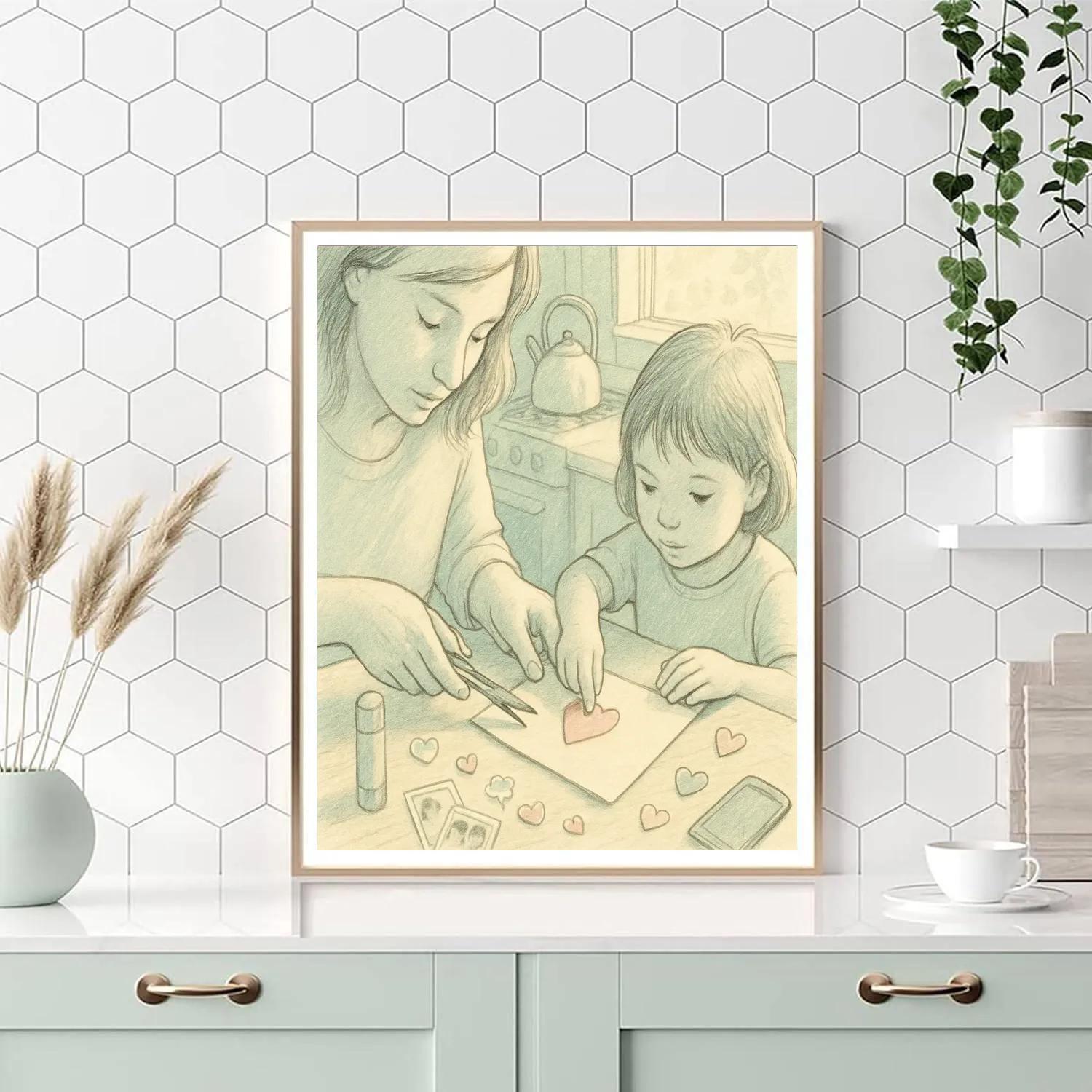 Quiet Kitchen Letter Making painting number kit