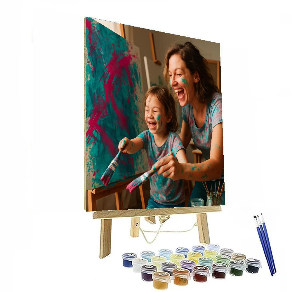 Art Studio Collaborative Canvas Painting by numbers kit