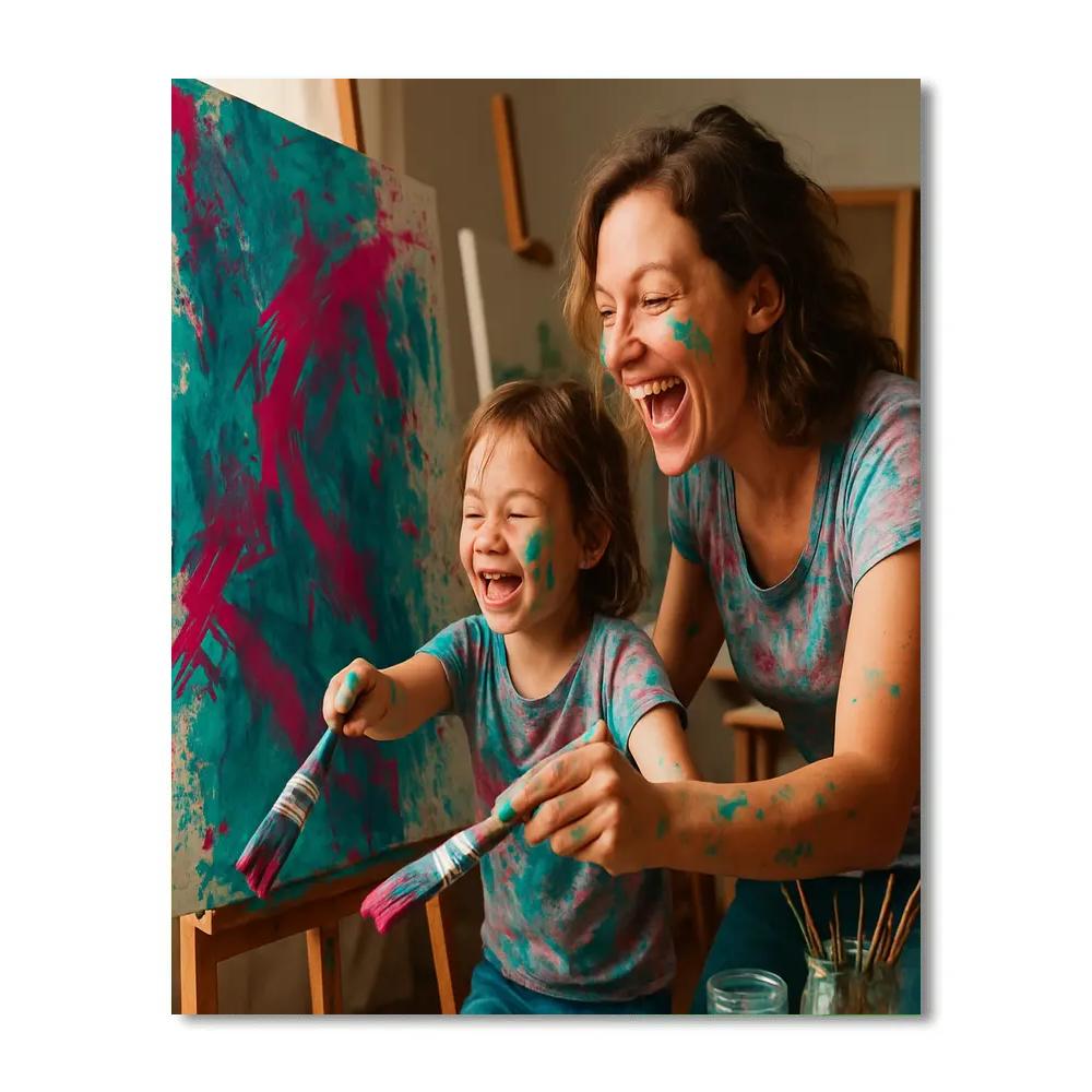 Art Studio Collaborative Canvas Painting by numbers kit