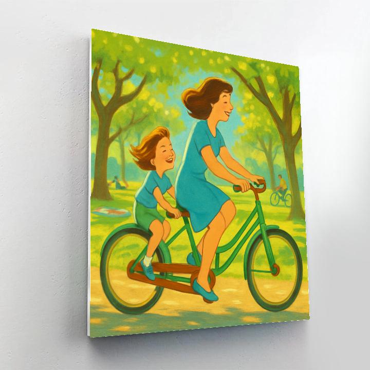 Bicycle Built For Two Ride Painting by numbers kit