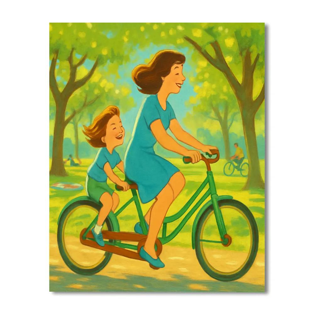 Bicycle Built For Two Ride Painting by numbers kit