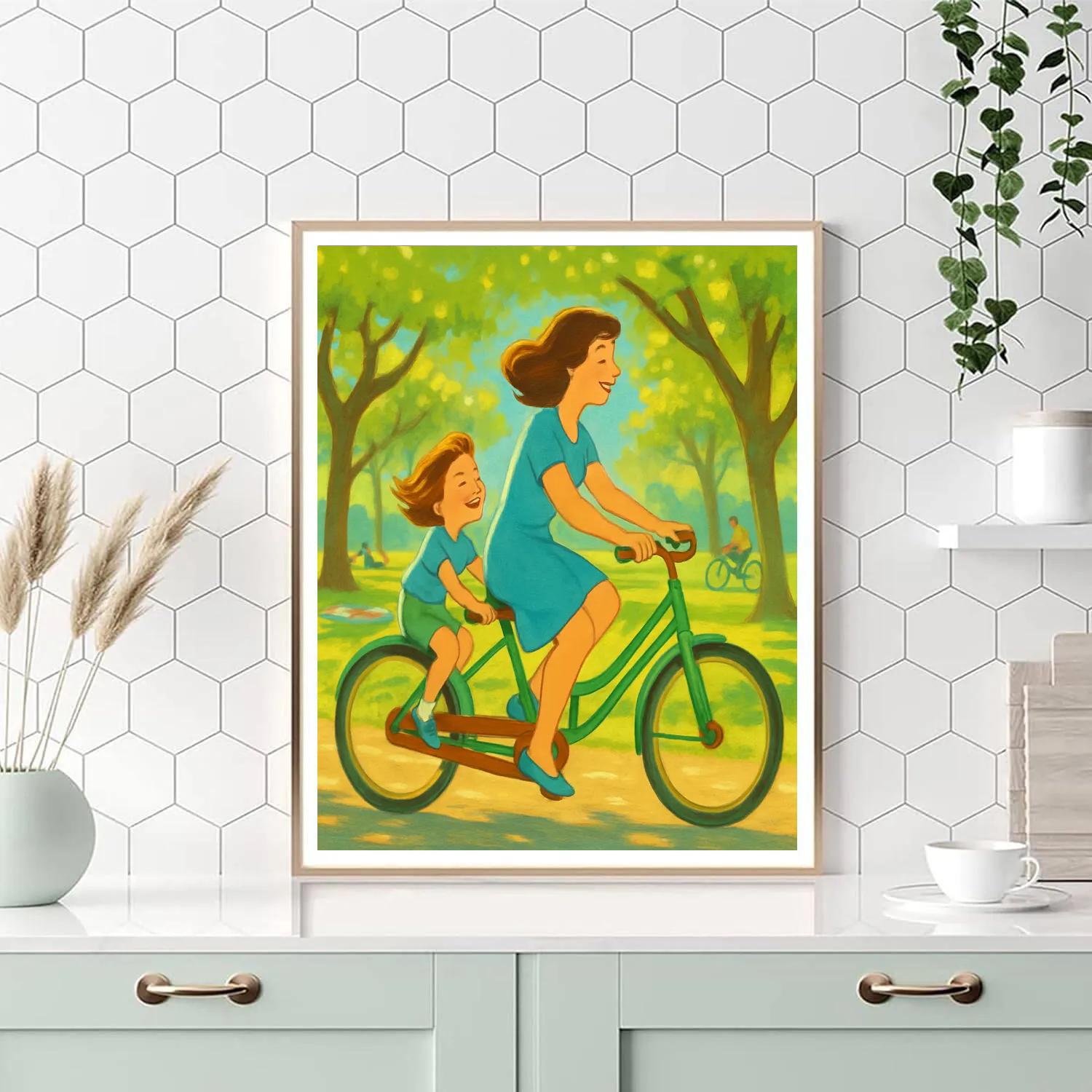Bicycle Built For Two Ride Painting by numbers kit