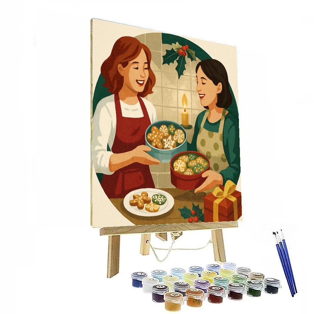 Cookie Swap Circle Numbered painting kits