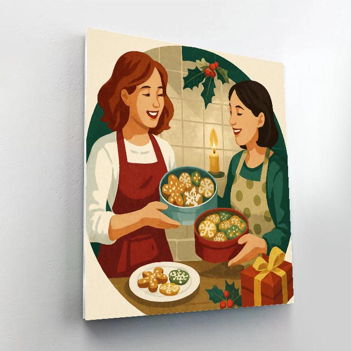 Cookie Swap Circle Numbered painting kits