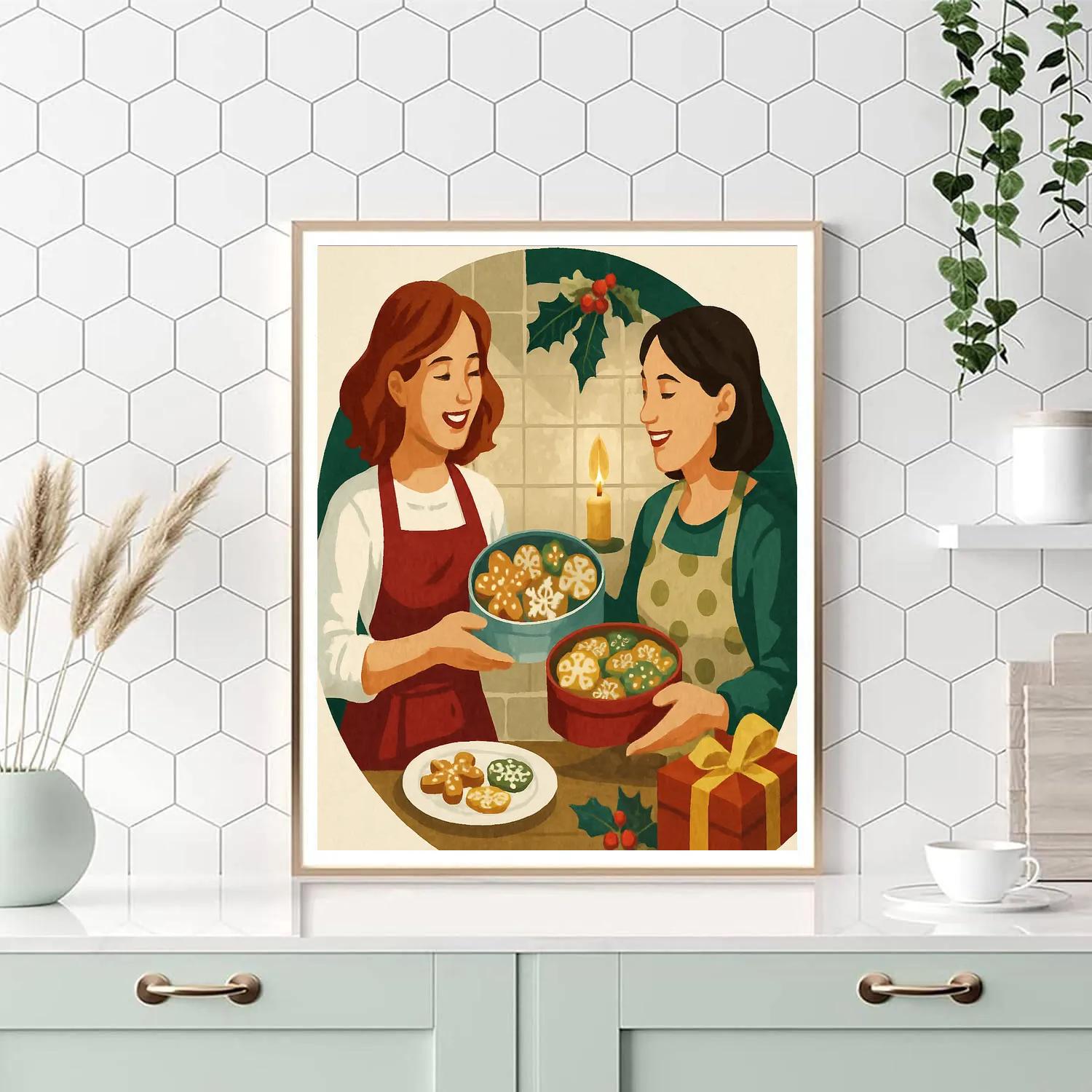 Cookie Swap Circle Numbered painting kits