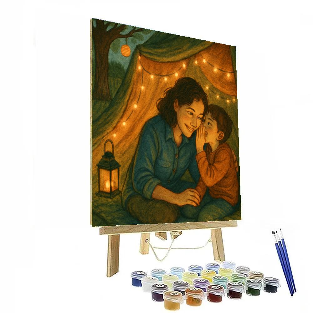 Backyard Fort Secrets paint by number