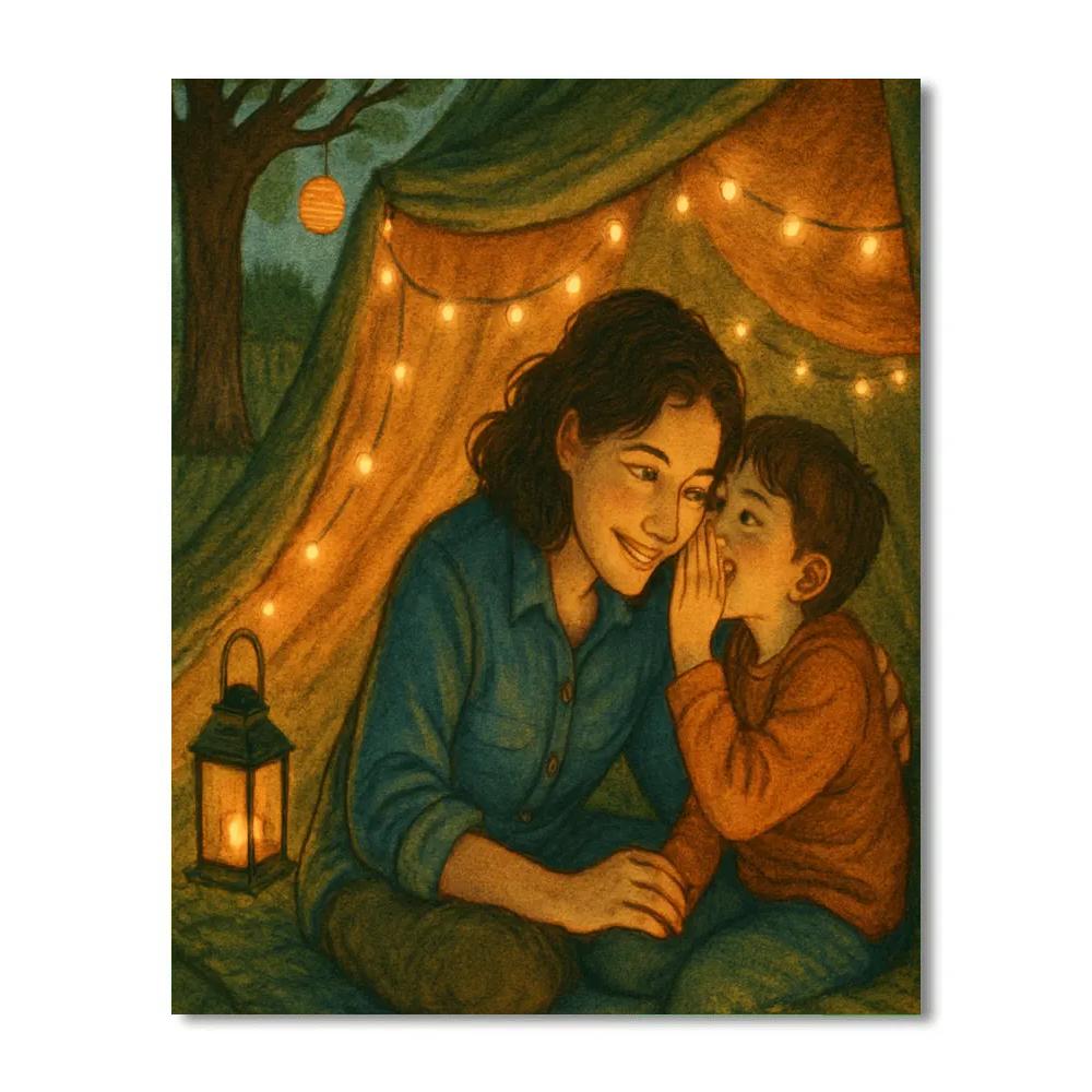 Backyard Fort Secrets paint by number