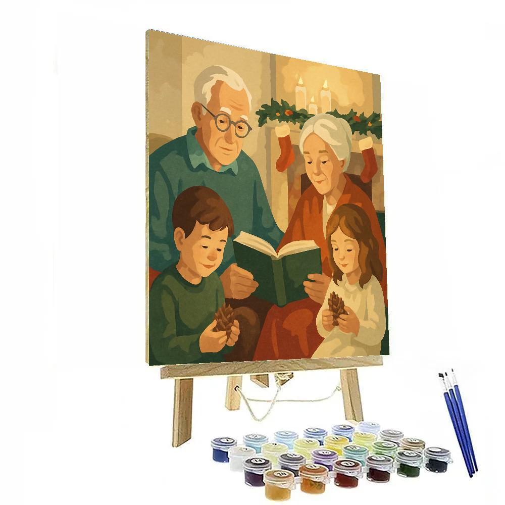 Pinecone Storytime Number painting