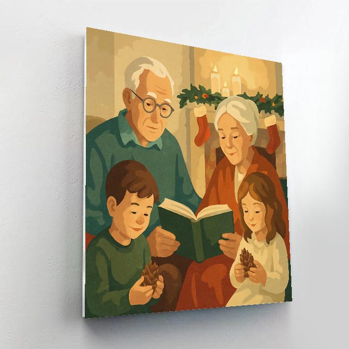 Pinecone Storytime Number painting