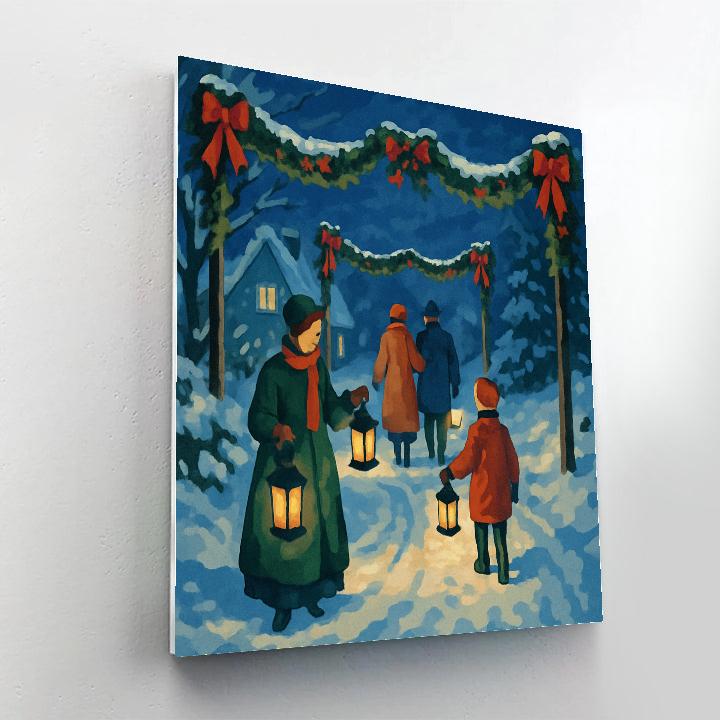 Lanterns On The Lane Paint by numbers kits