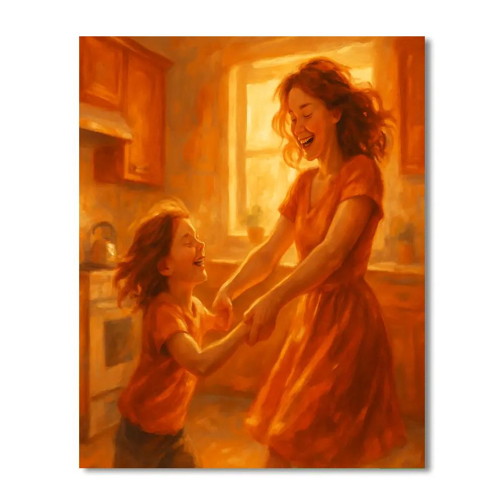 Joyful Kitchen Dance Together painting number kit