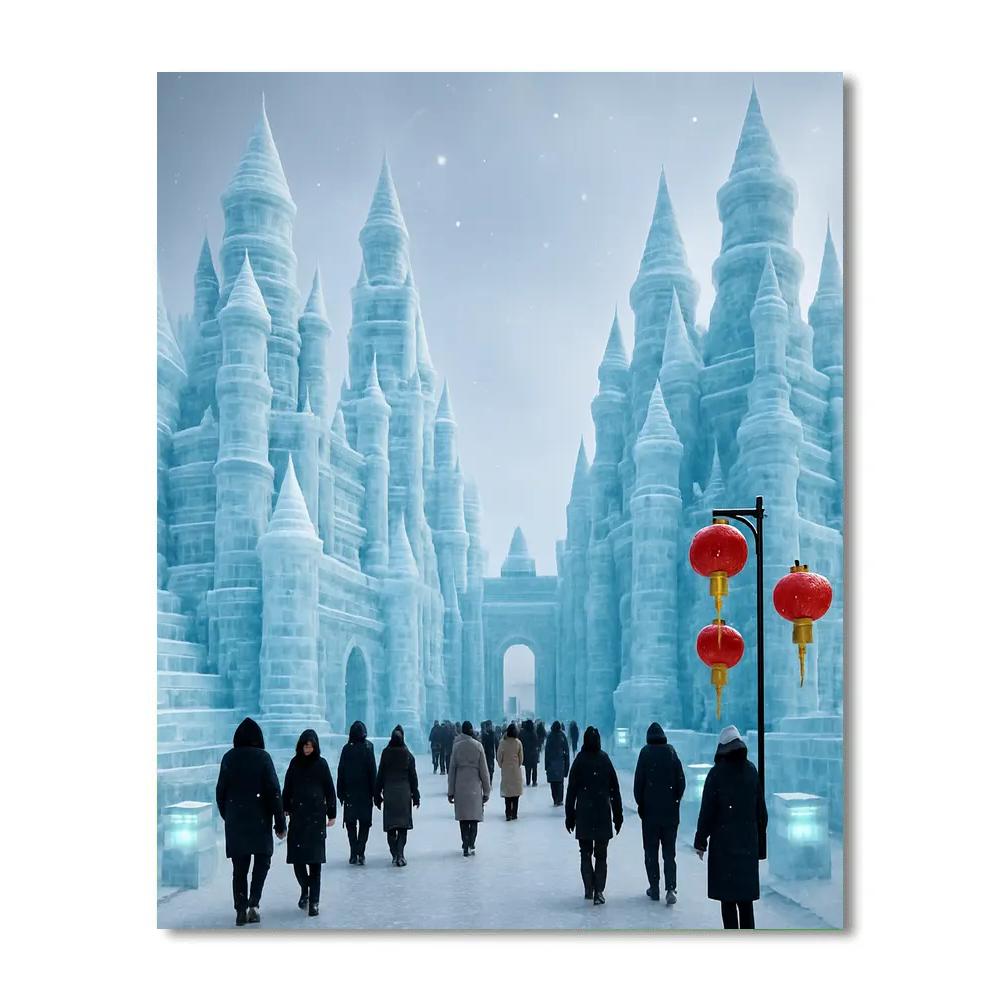 Harbin Ice And Snow Festival China Paint by numbers art