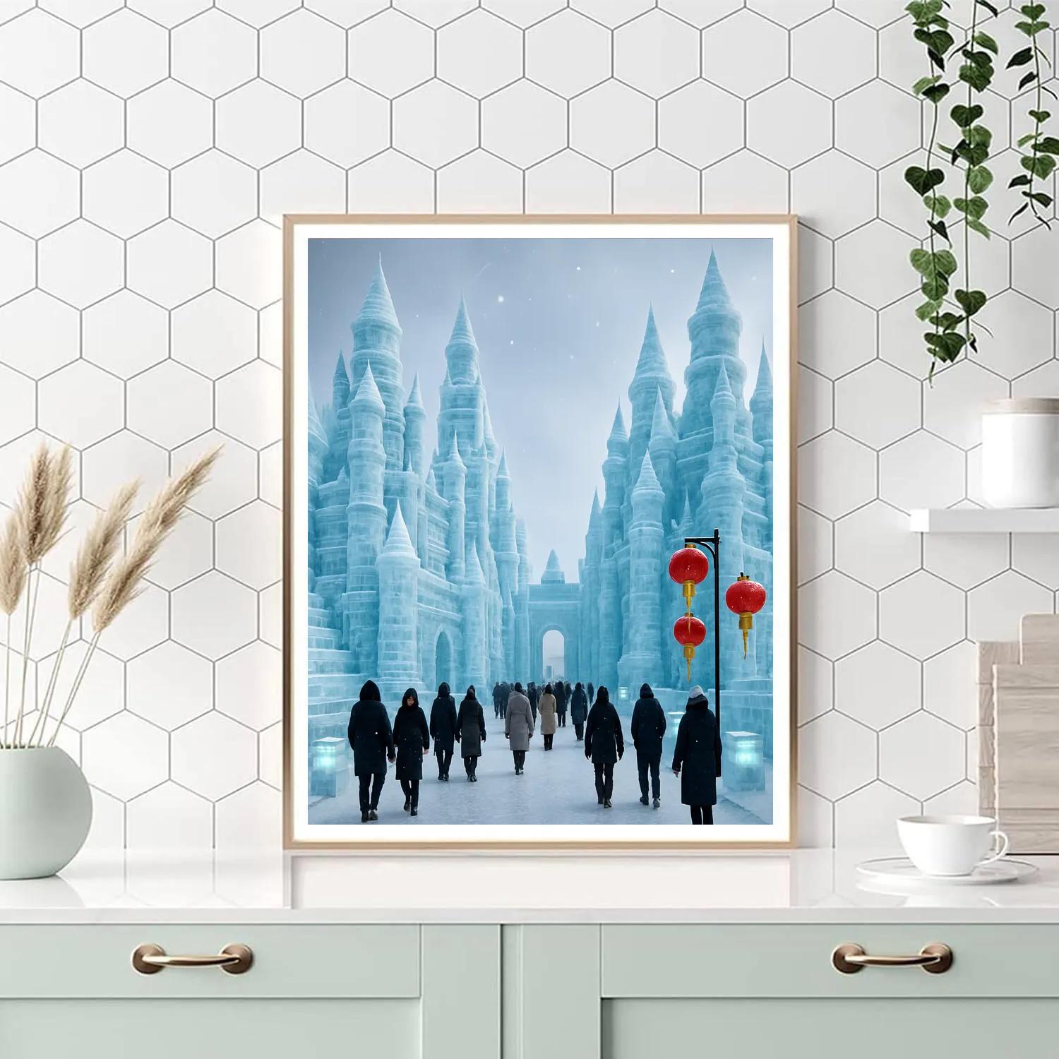 Harbin Ice And Snow Festival China Paint by numbers art