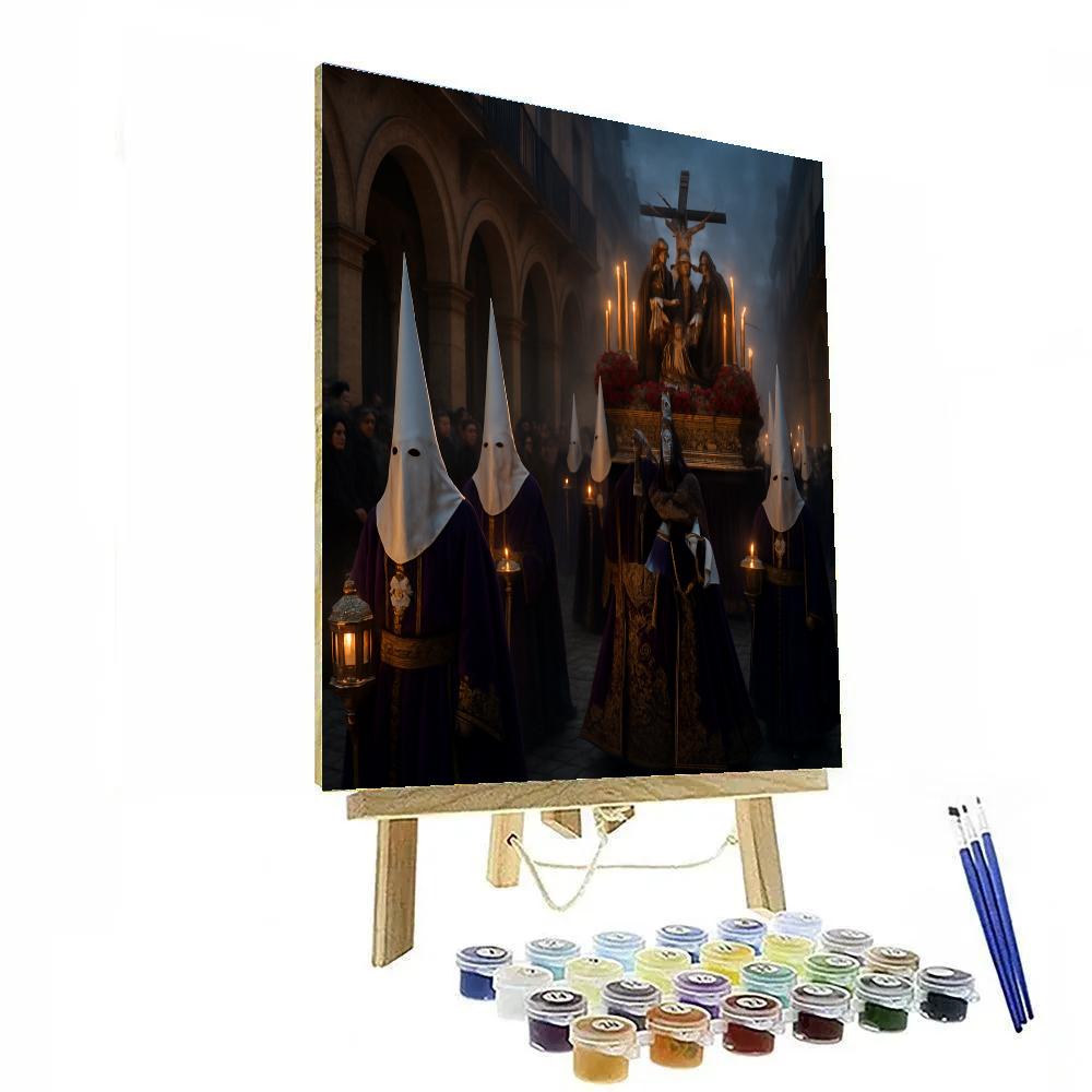 Semana Santa Procession Seville Spain Paint by numbers kits